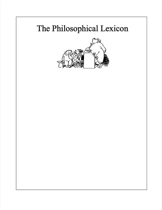 The Philosophical Lexicon