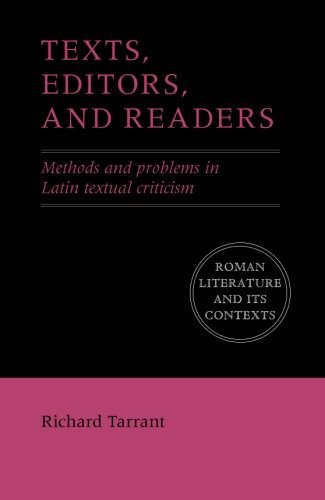 Texts, Editors, and Readers